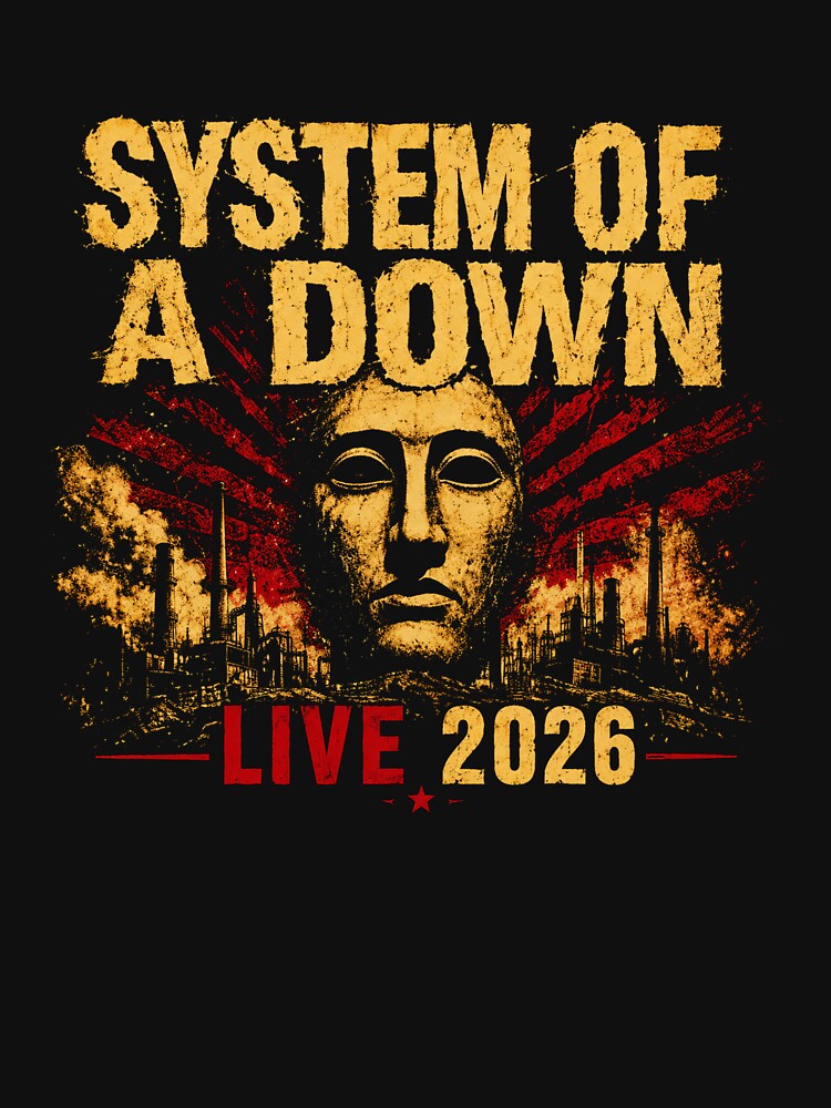 System Down Live 2026 band concert merchandise music by HeiroseOffical