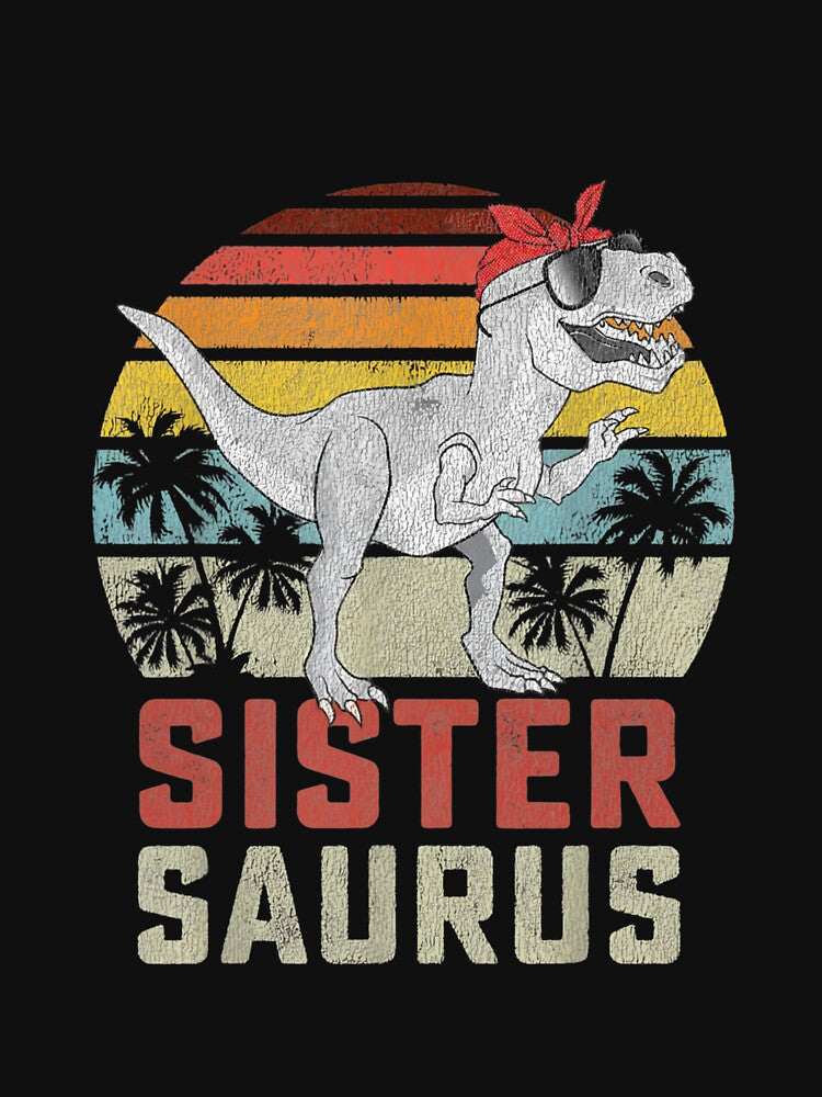 Sister Saurus Dinosaur Sibling Family by salmzouriart