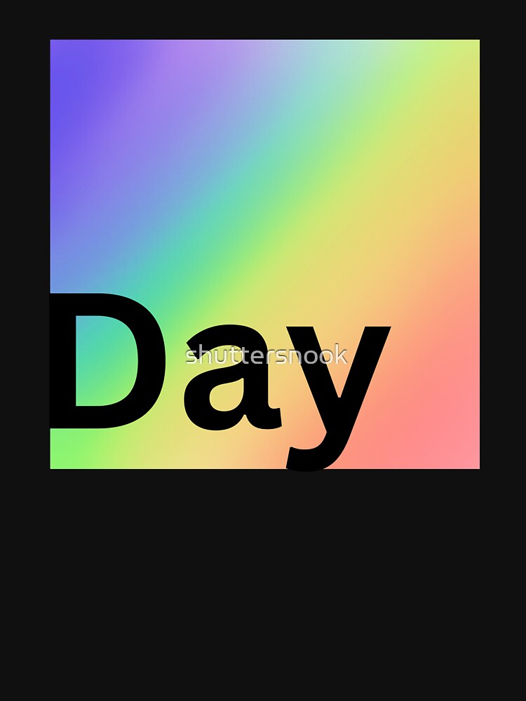 Day with rainbow classic T-shirt by shuttersnook