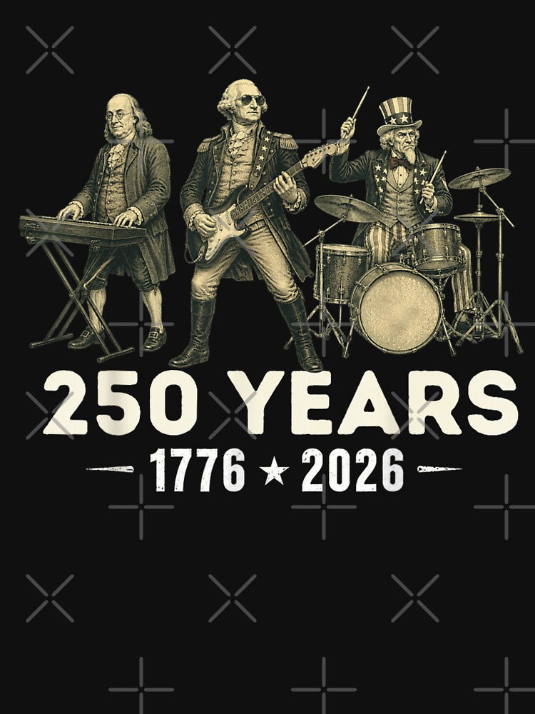 Founding Fathers Rock Band 250 Years United States Semi Quincentennial Celebration Gift by Phil Ben
