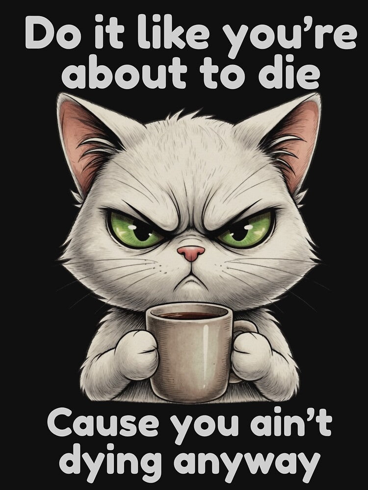 Do It Like You're About To Die Cat by masakiworks