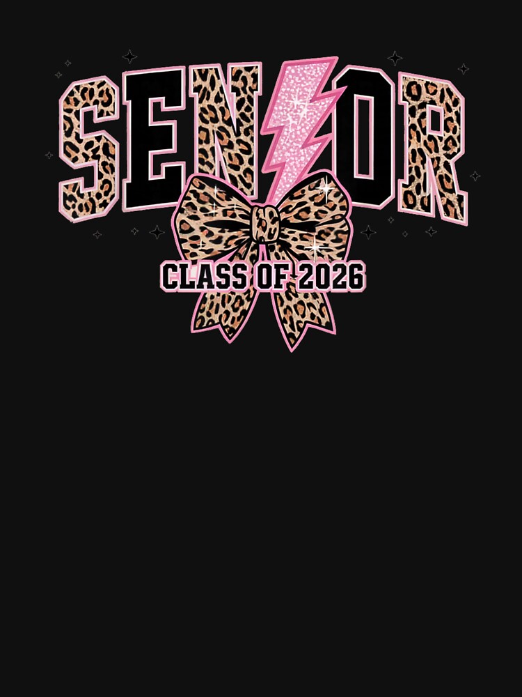 Senior Class of 2026 Leopard Print Graduation Girl Graduate by Boutkimaewab