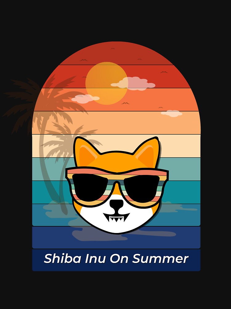 shiba inu crypto currency on summer background by ZieProject
