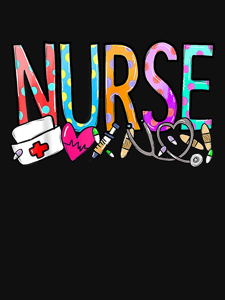 Womens T Shirts Nurse Life Heartbeat Design Nurses Day Week 2025 Tees for Women by KTY-NUSS