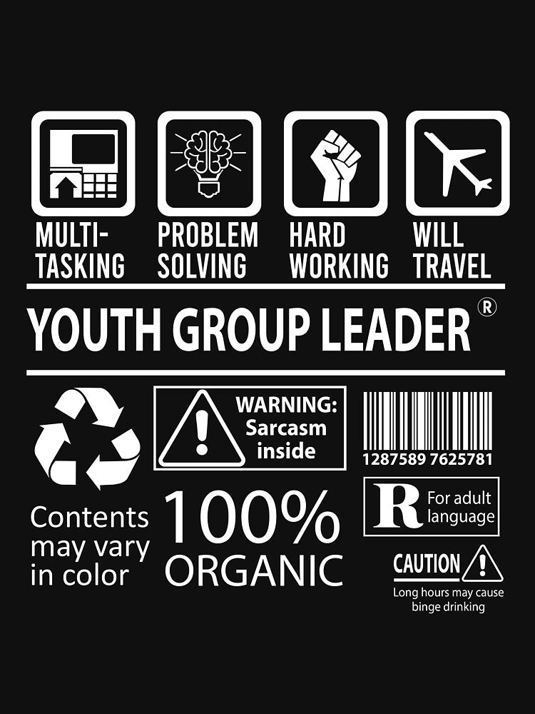 Youth Group Leader T Shirt - MultiTasking Certified Job Gift Item Tee by oslandefren