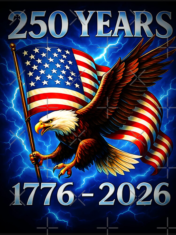 Copy of Eagle and Flag 250 Years 1776-2026 250th Birthday by gear-posters