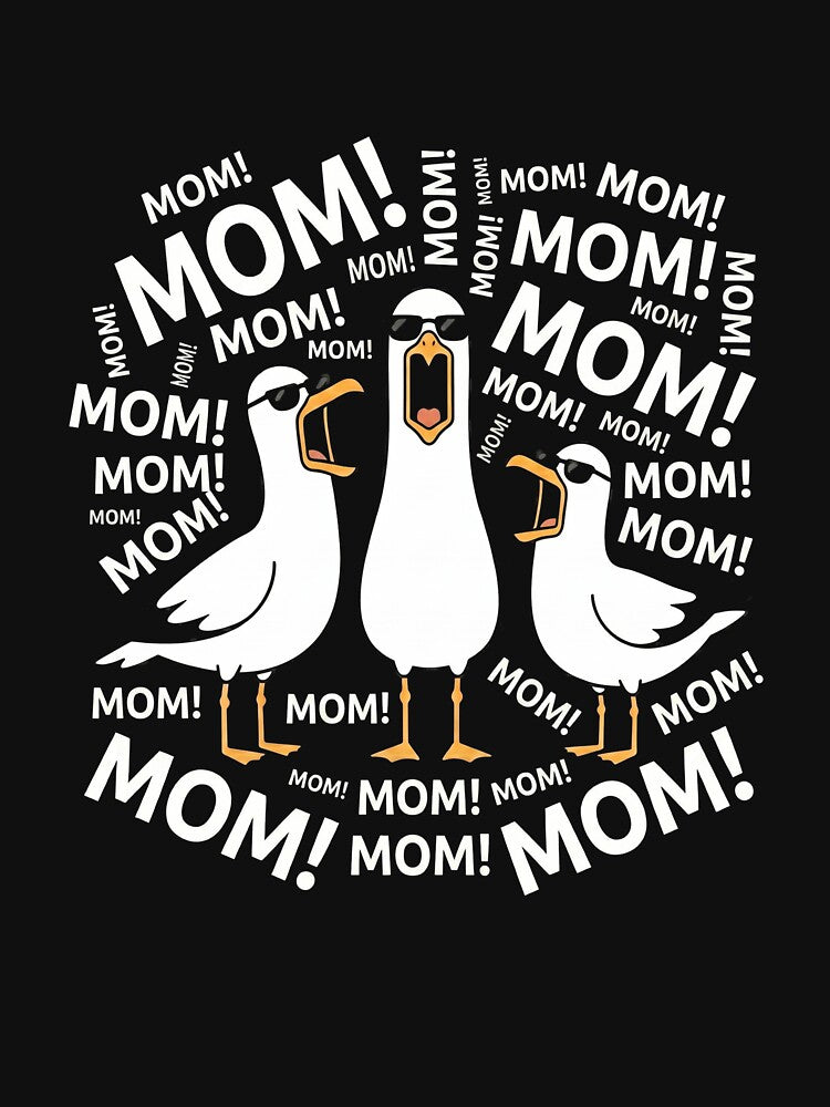 Mom Screaming Seagulls Funny Mother Shirt by SofenArt