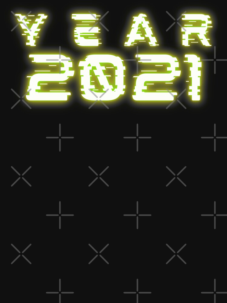 Year 2021 Futuristic | Happy New Year | New Years Eve Gift by trendo