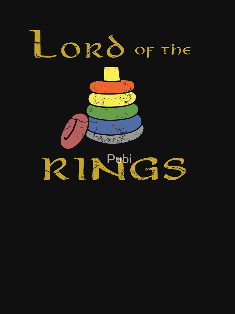 Baby Lord Rings Mum Dad Kids Fantasy Parents Gift by Pubi