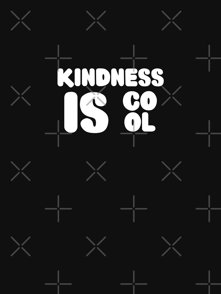 Kindness Is Cool Aesthetic Trendy Bubble Typography Quote by Akkhay