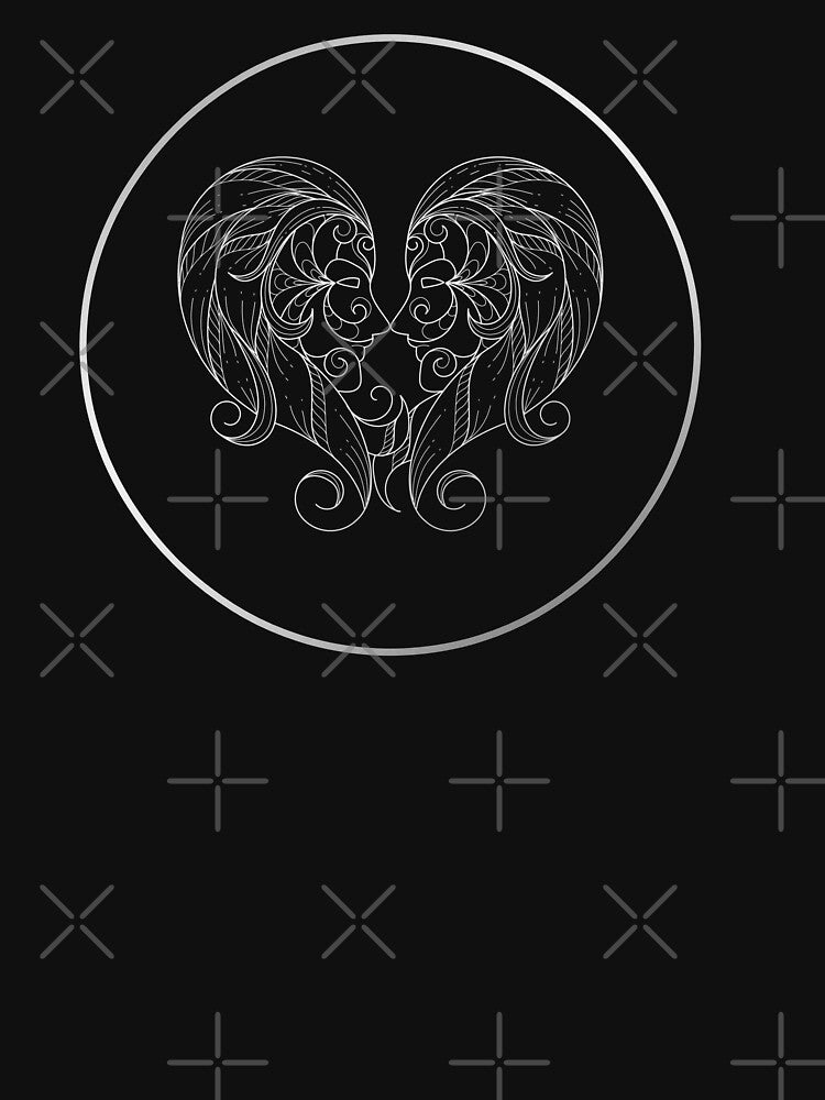 Gemini Zodiac Art Silver by Felicity-K