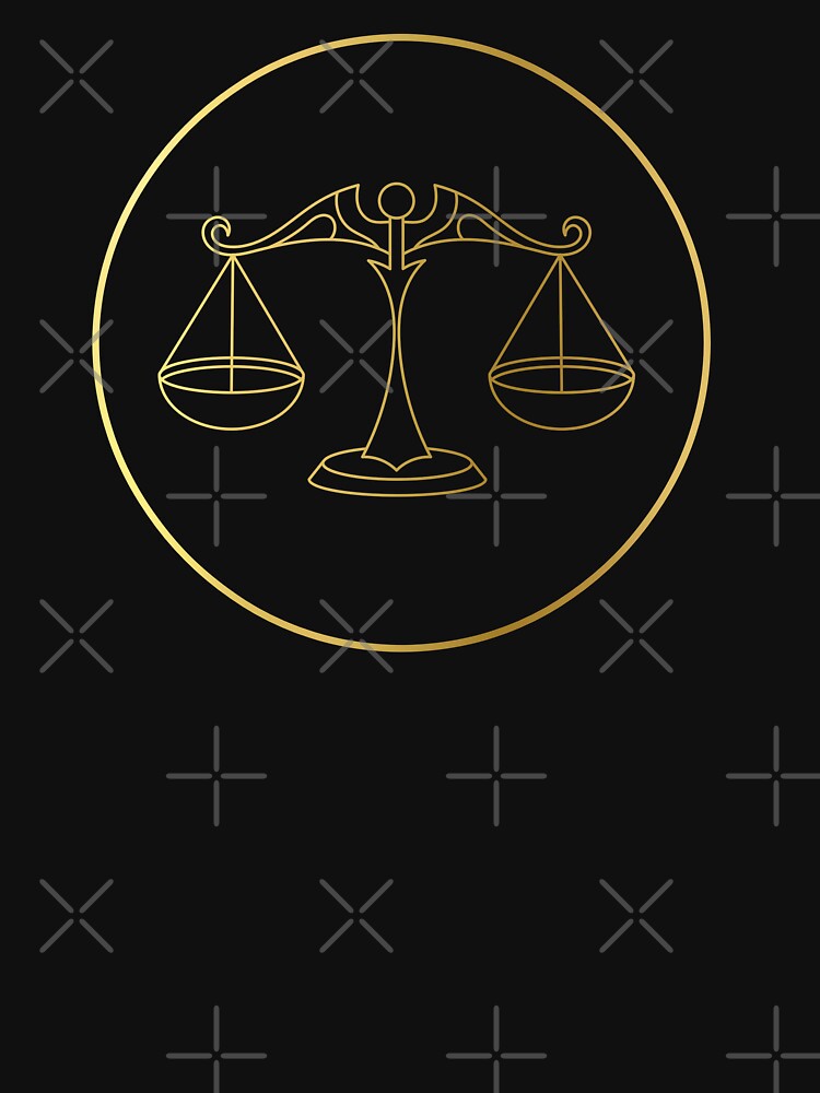 Libra Zodiac Art Gold by Felicity-K
