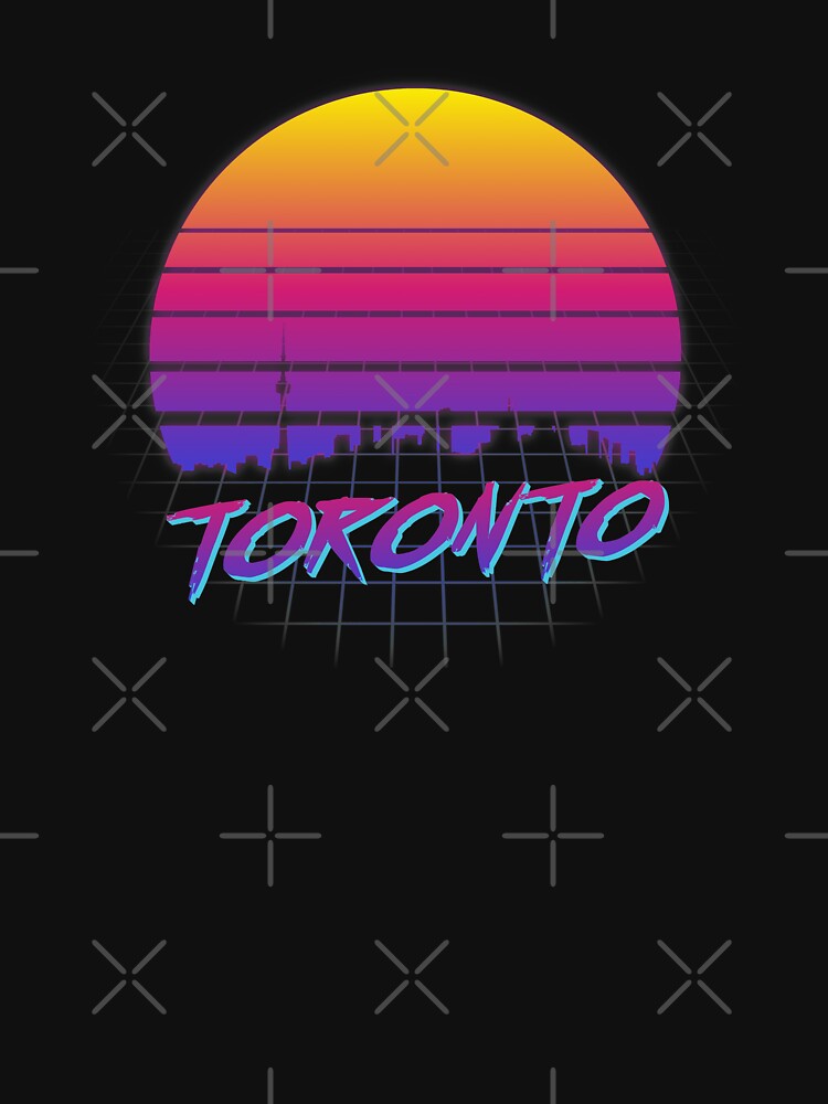 Synthwave Toronto Sunrise - Grid by BoredGames