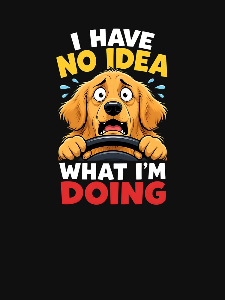 Dog Driving I Have No Idea What Im Doing by MUGEN WORKS