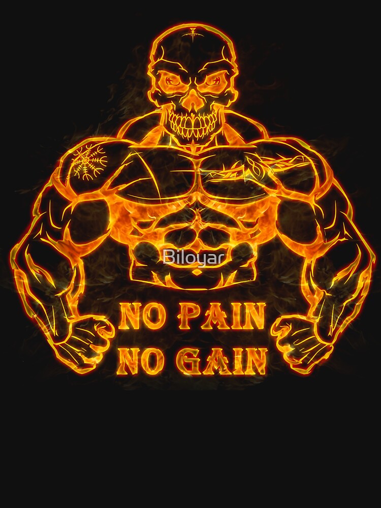 No pain no gain, bodybuilding by Biloyar