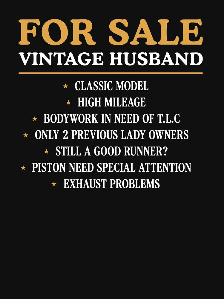 For Sale Vintage Husband Funny by suhairee-studio