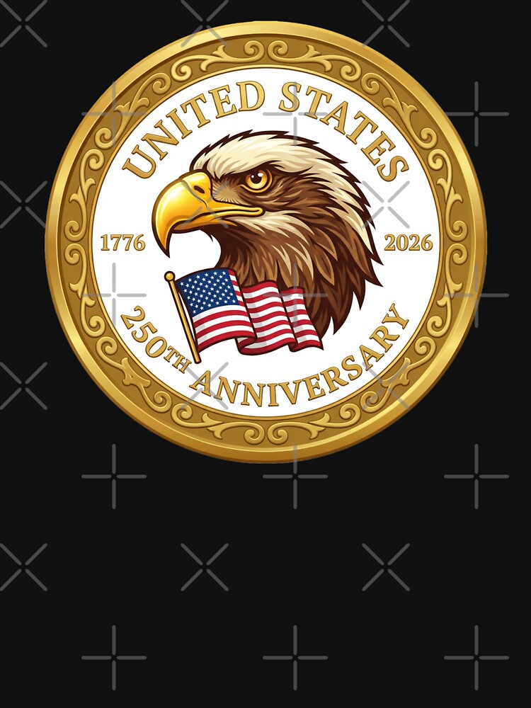 United States 250th Anniversary Patriotic Emblem for America Lovers by chattsuede