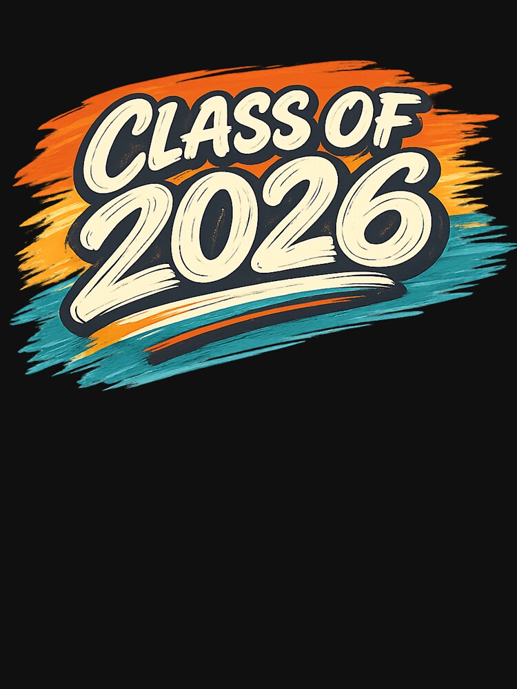 Class of 2026 Retro Brush Stroke Graduation by PunchDrop