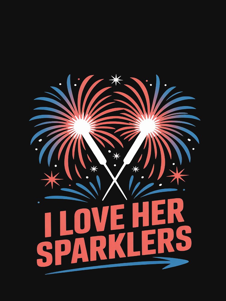Love Her Sparklers Matching Couple 4th Of July Men Boyfriend by Bstilablhot