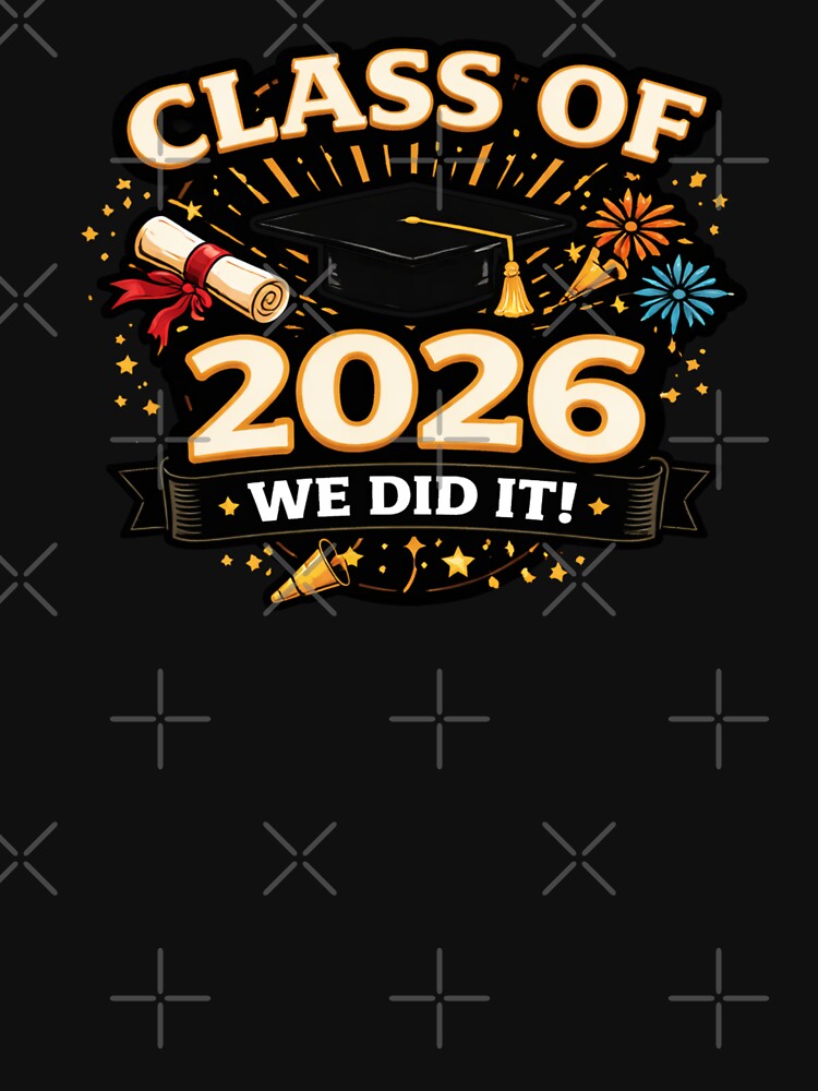 Class of 2026 Graduation Cap Fireworks Senior Grad Gift Shirt Sticker #2 by jglobal360