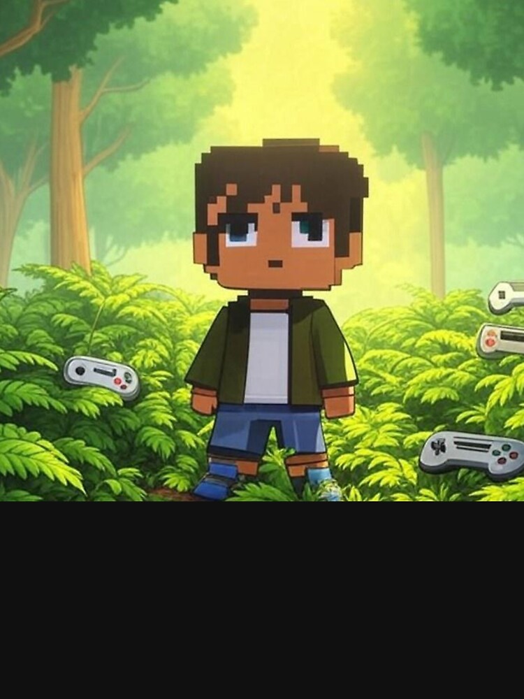 Pixelated Adventure: A Retro Gamer's Journey Through the Enchanted Forest by DesignsMjB
