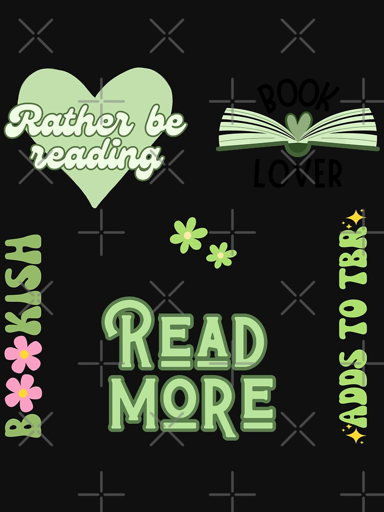 Green Bookish Set by Neadoodles