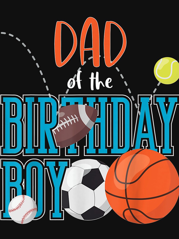 Dad Of The Birthday Boy Sports Matching Family by DemetMath