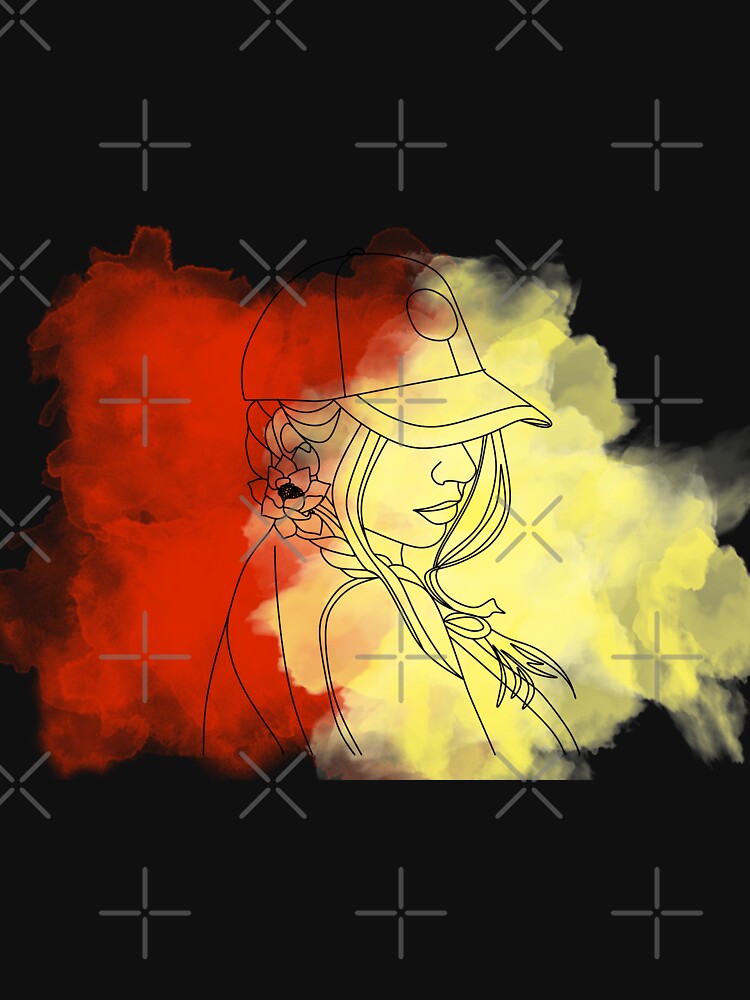 Girls New Style with background yellow and red by MobMarketdesign