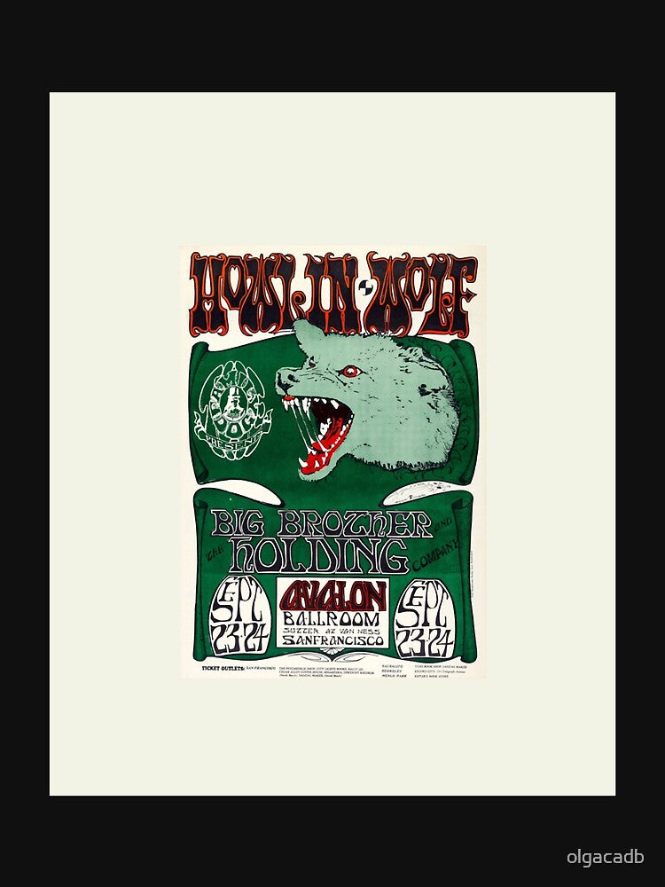 Wolf Avalon Ballroom concert poster Graphic by olgacadb