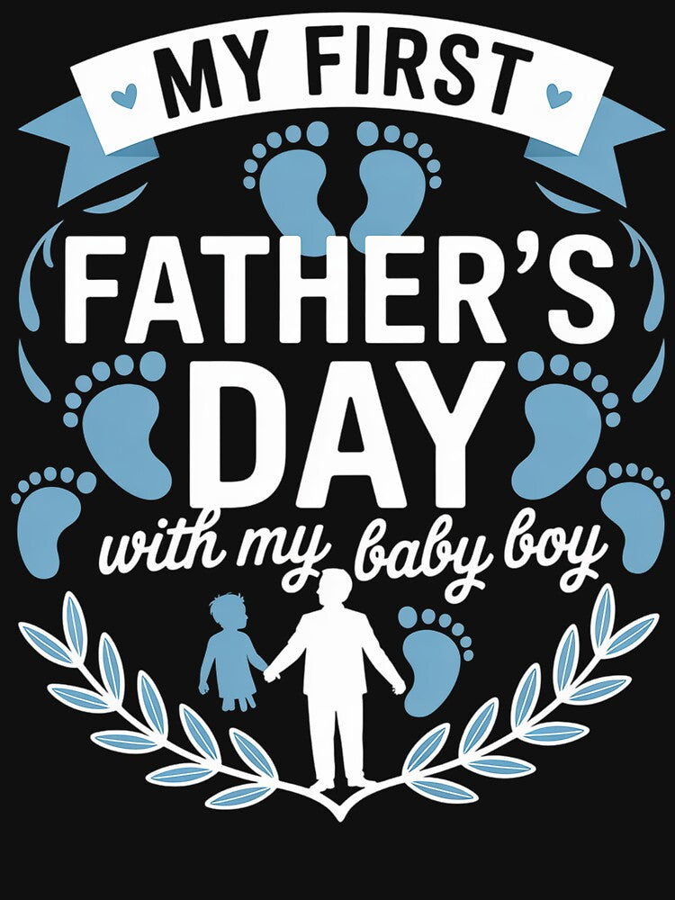 My First Fathers Day Baby Boy Outfit First Time Dad by MeowtivationP