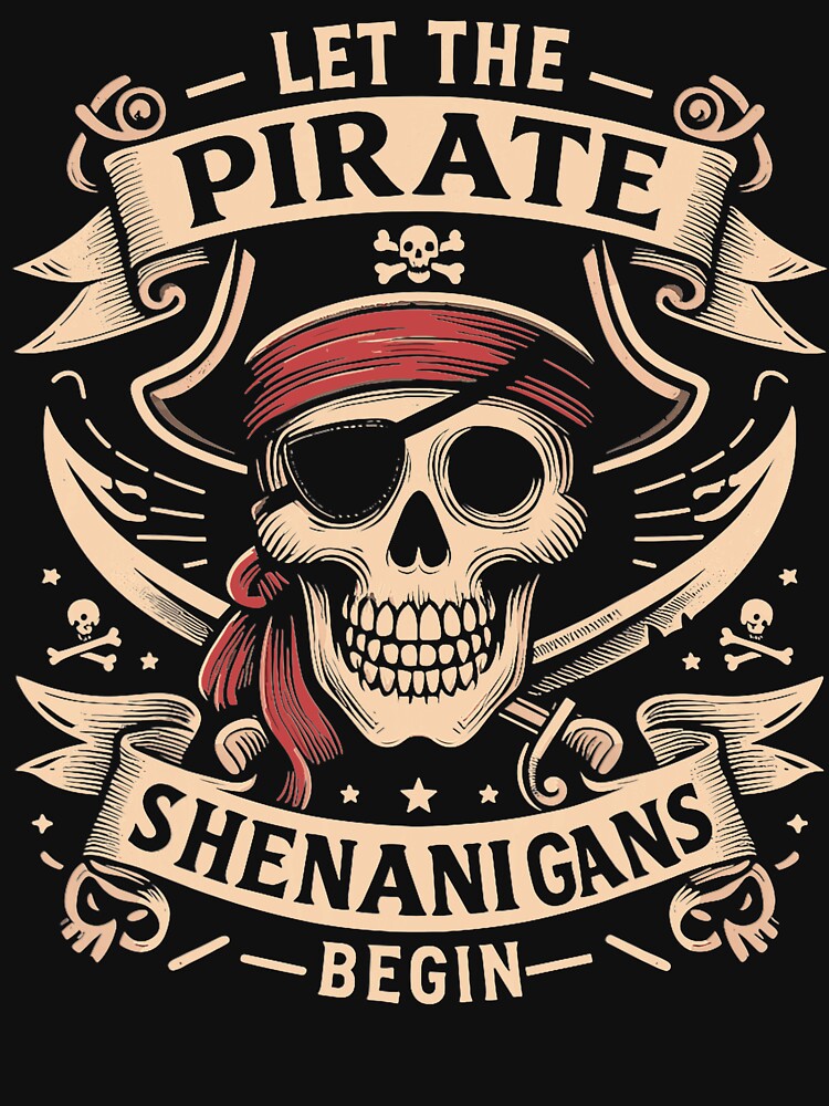 Halloween Skull Let The Pirate Shenanigans Begin by chung2525