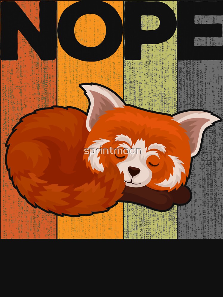 Nope Red Panda by sprintmoon