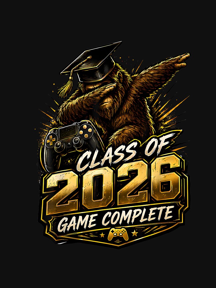 Class of 2026 Graduation 2026 Bigfoot Dabbing Gaming Gamer by FrankIsabel