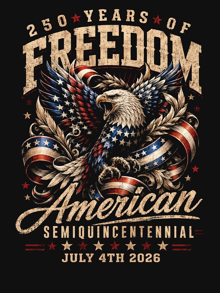 American Semiquincentennial Eagle Freedom 250 Years July 4th 2026 by Osstaramilua