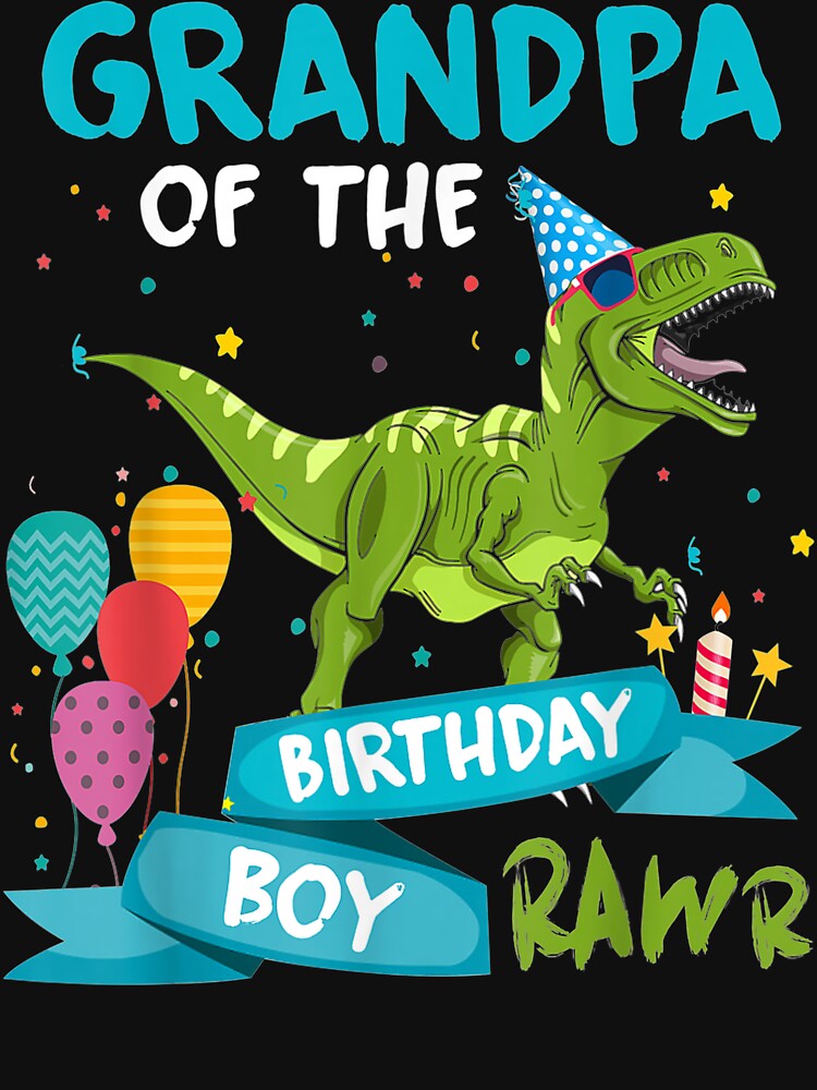 Birthday Family Boy - Grandpa Of Birthday Boy by JWArtStudio