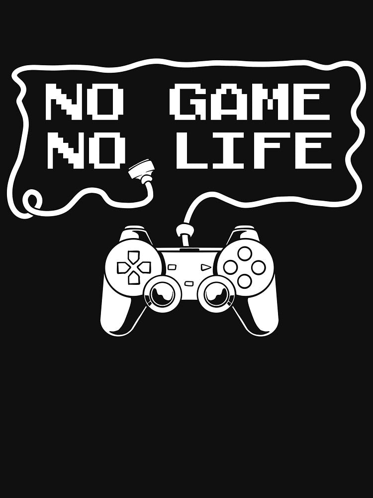 No Game No Life Gamer Controller Retro Pixel Gaming T-Shirt by phsycartwork