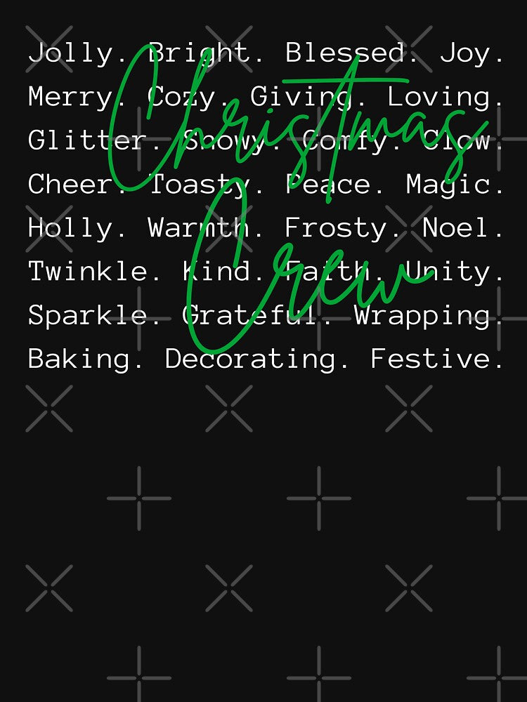 Christmas Crew Words, Family Christmas, Christmas Gathering by Torionrad
