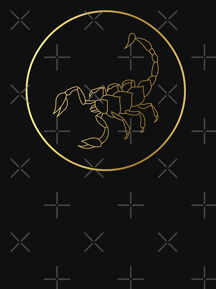 Scorpio Zodiac Art Gold by Felicity-K