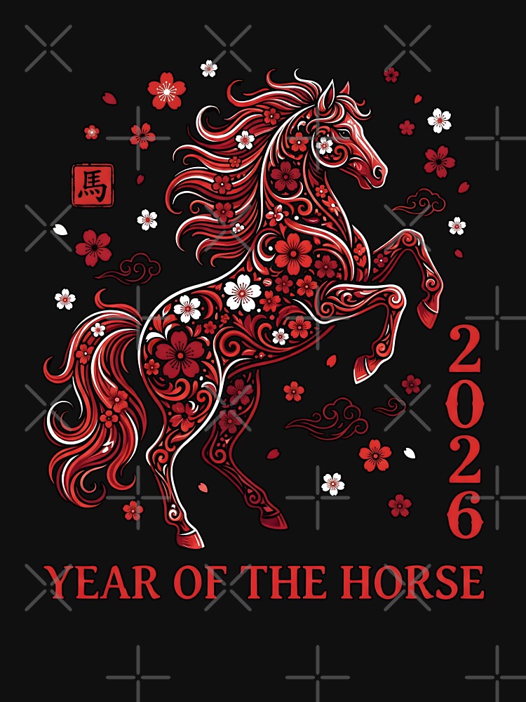 Chinese Zodiac Shirt – 2026 Year of the Horse, Lunar New Year Gift Graphic Tee by saloui