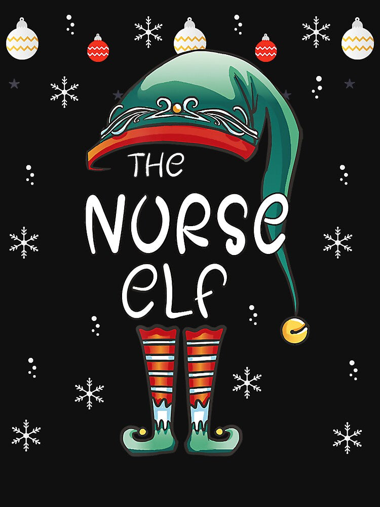 Nurse Squad Elf Matching Family Christmas Pajama by BrandyBare