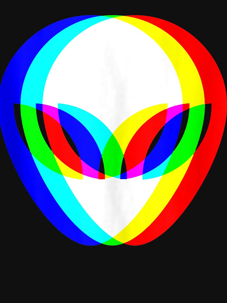 Alien Head Trippy Vaporwave Techno Rave EDM Music Festival Tank Top by byrdleroy