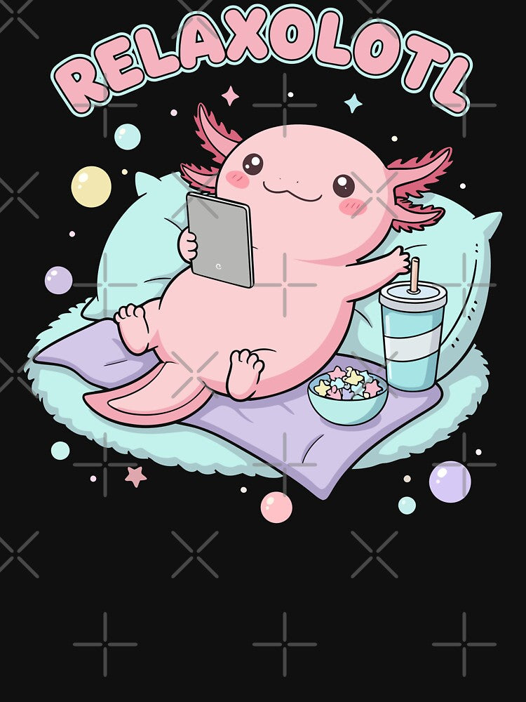 Relax A Lotl Cute Axolotl Pun by Digital Art Works  Hub