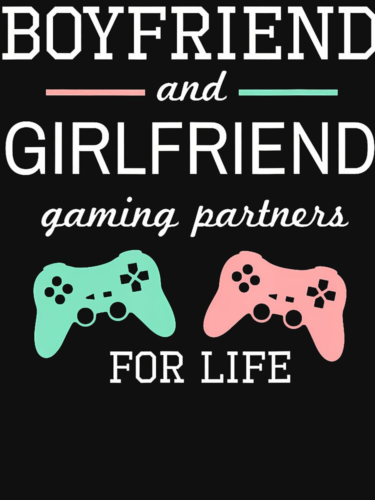 Boyfriend And Girlfriend Matching Couple Gaming Gamer Gifts by BrittaJanice1