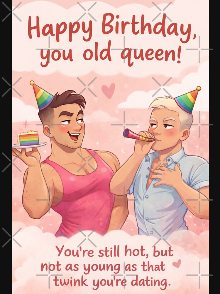 Hilarious Gay Birthday Scene with Pride and Party Fun by Aryabek
