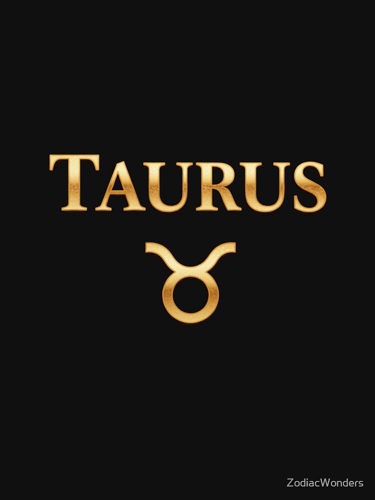 Golden Taurus Zodiac Elegance by ZodiacWonders