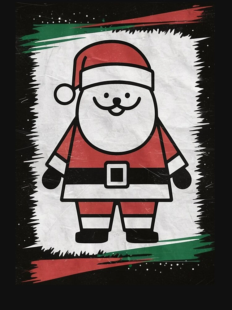 Retro Santa Claus Christmas 80s 90s by Piotr Rosiak
