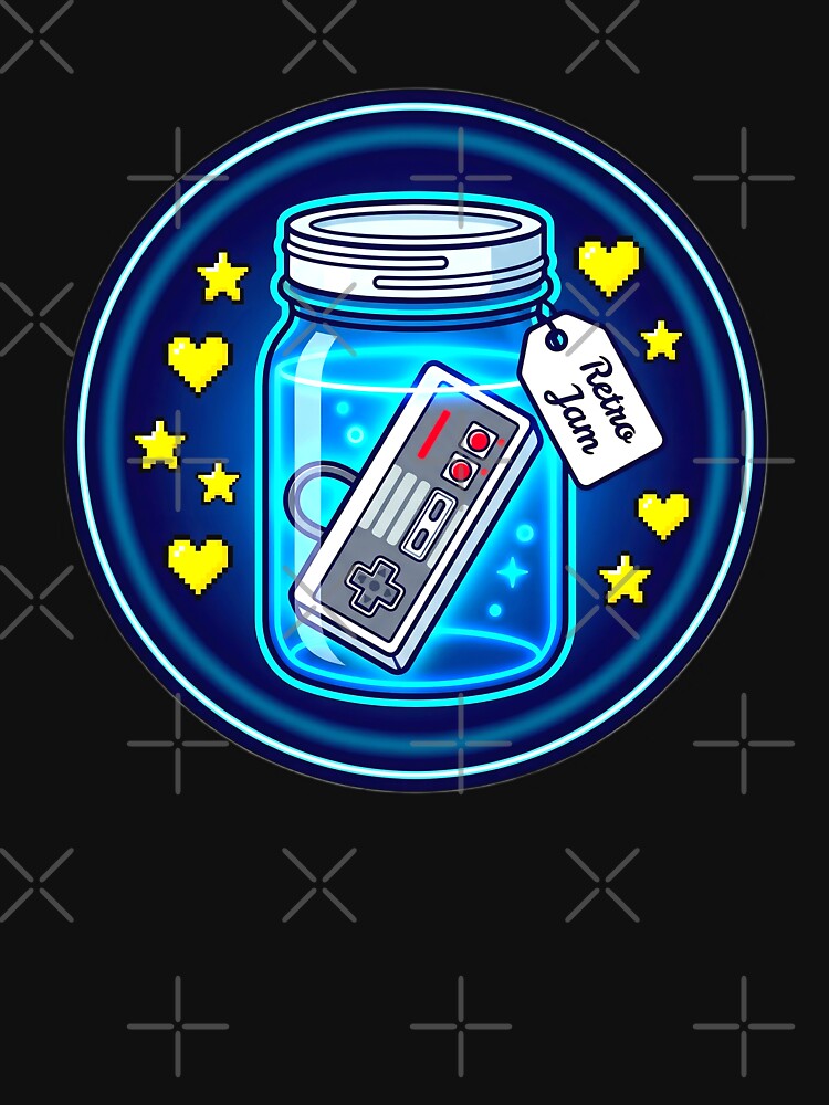 Retro Game Jam Mason Jar Controller by Oommen Studio
