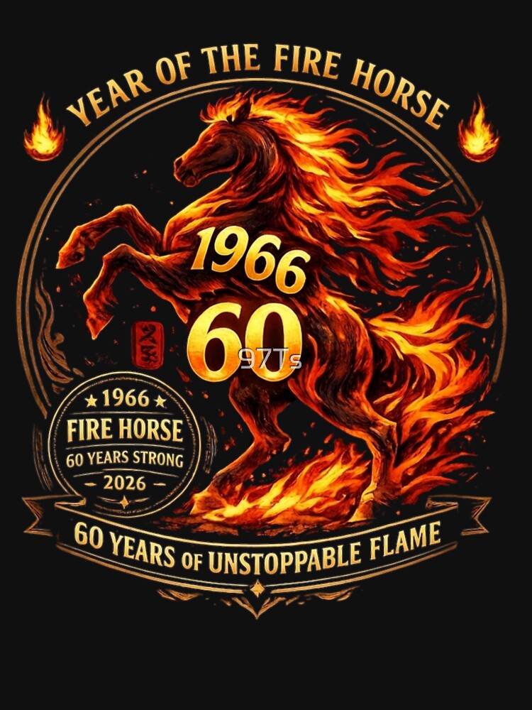 Year of the Fire Horse 2026 Zodiac Badge by 97Ts