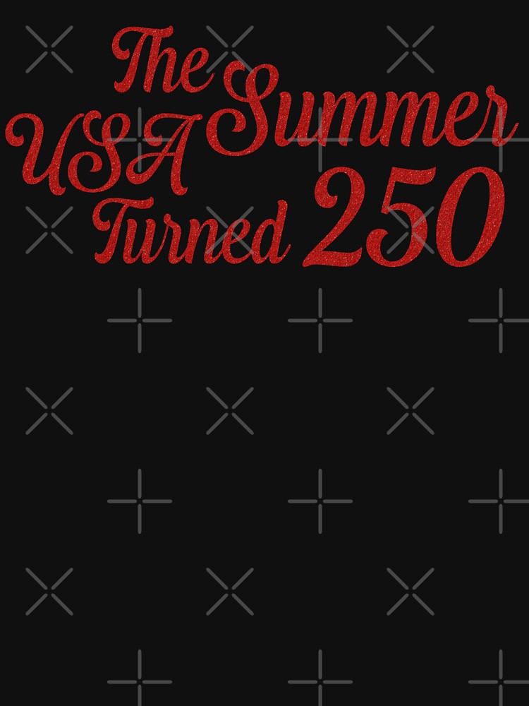 Glittery Red The Summer USA Turned 250 by Made 4 U Studio