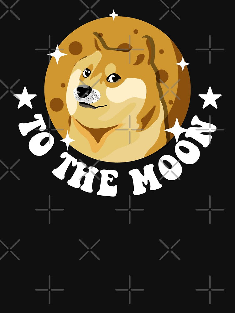 Funny Dogecoin To The Moon by Luan Huynh